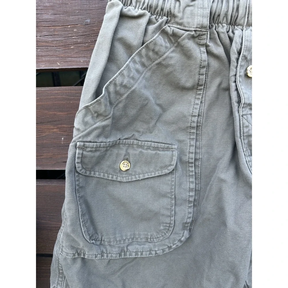 Ocean‎ Pacific Op Vintage Logo Brown Skater Shorts Cotton Elastic Waist *Sz M